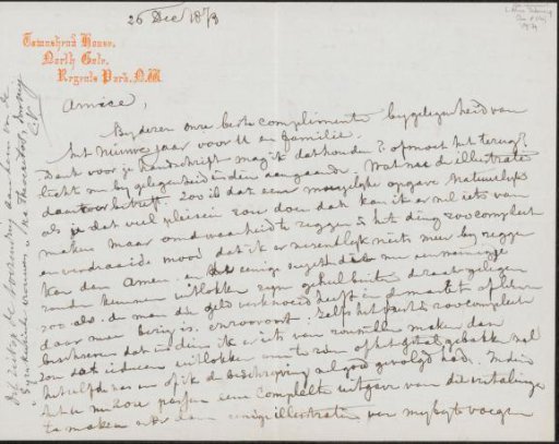 Letter to Carel Vosmaer