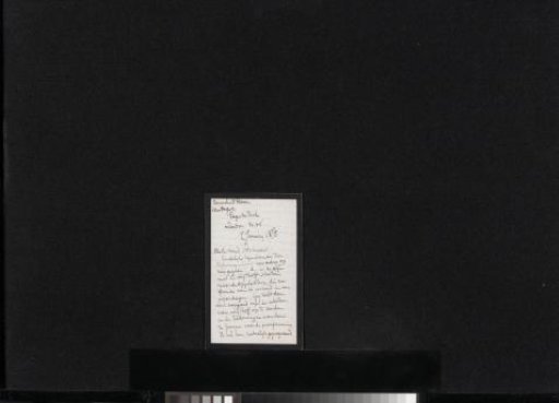 Letter to Carel Vosmaer