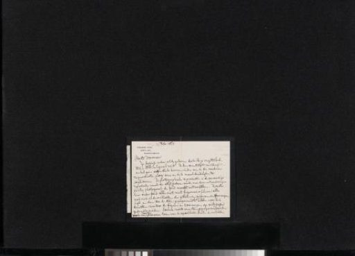 Letter to Carel Vosmaer
