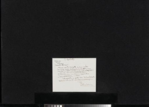 Letter to Carel Vosmaer