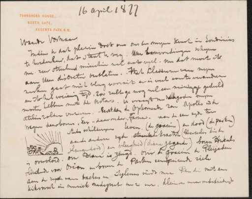 Letter to Carel Vosmaer
