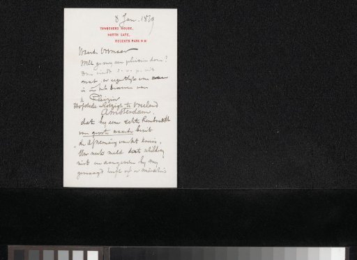 Letter to Carel Vosmaer