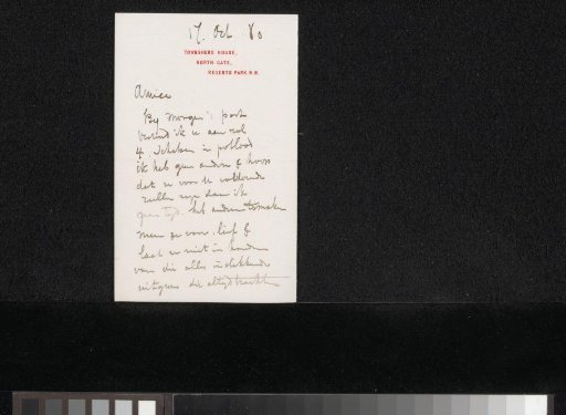 Letter to Carel Vosmaer
