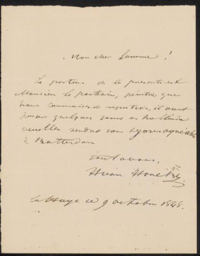 Letter to Ary Johannes Lamme