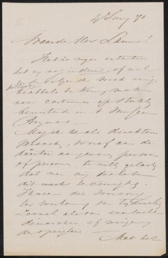 Letter to Ary Johannes Lamme
