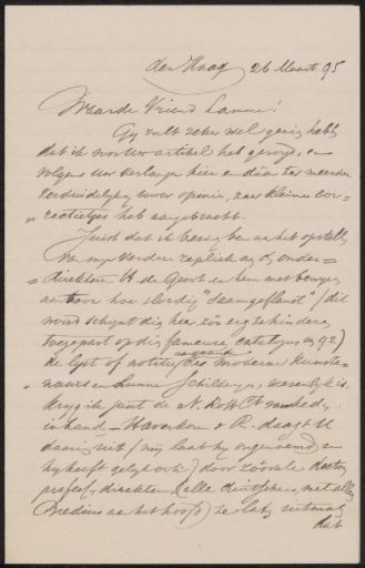 Letter to Ary Johannes Lamme