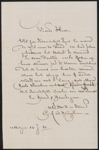 Letter to Ary Johannes Lamme
