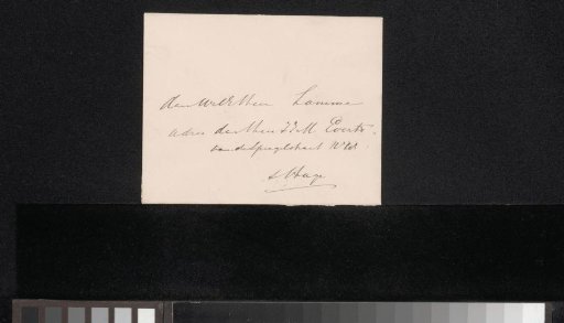 Envelope to Ary Johannes Lamme