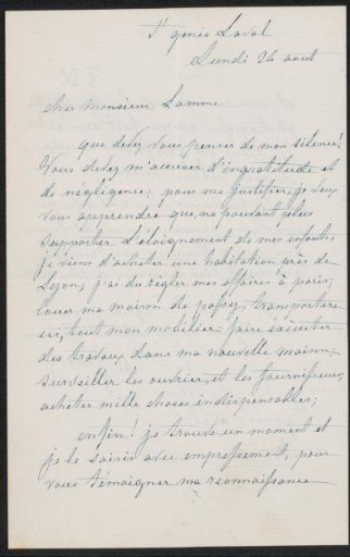 Letter to Ary Johannes Lamme