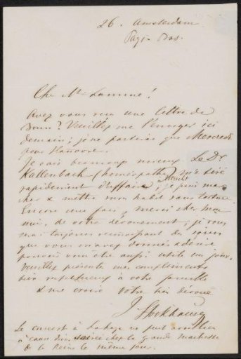 Letter to Ary Johannes Lamme