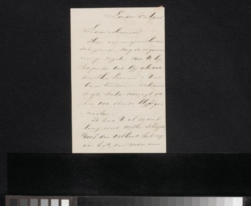 Letter to Adriana Lamme-van Geller