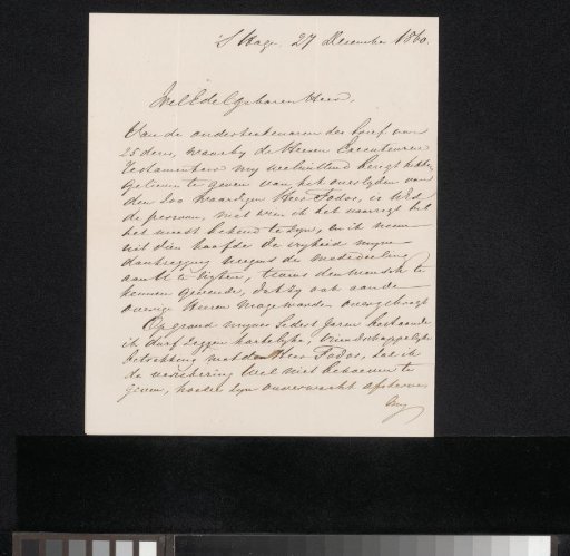 Letter to Ary Johannes Lamme