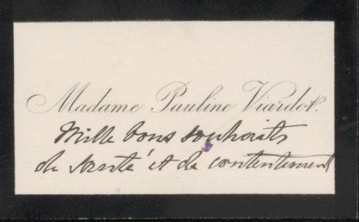Calling card to Ary Johannes Lamme