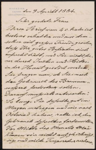 Letter to Adriana Lamme-van Geller