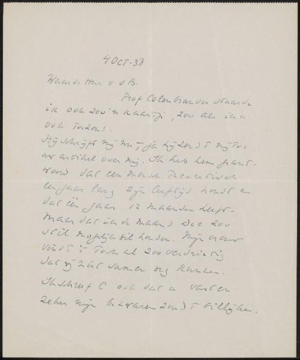 Letter to A. van der Boom