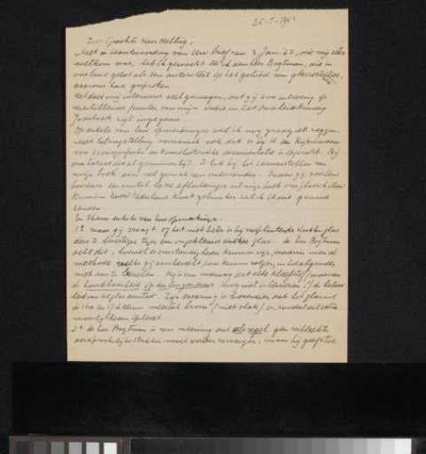 Letter to Jean Helbig