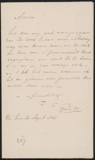 Letter to Jean Zacherie Mazel