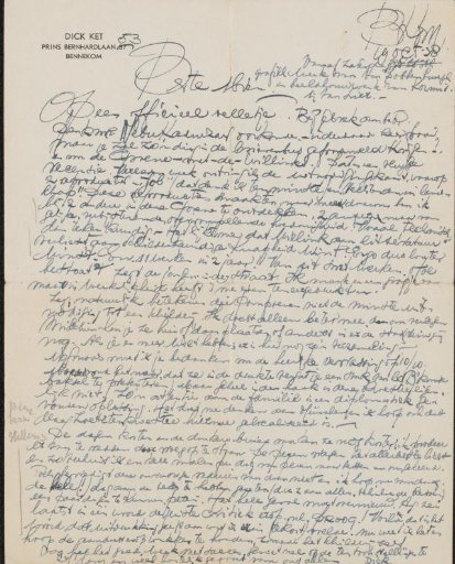 Letter to Mien Cambier van Nooten