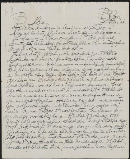 Letter to Mien Cambier van Nooten