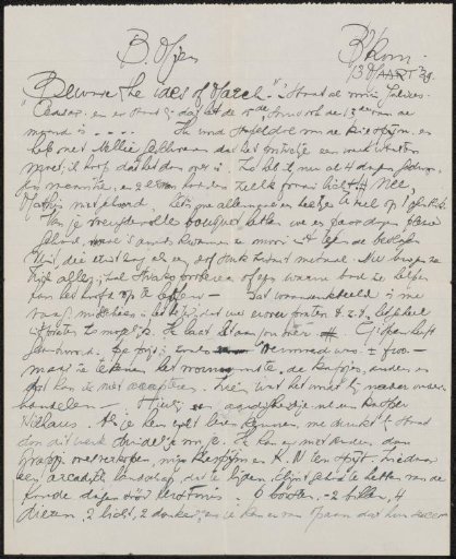 Letter to Mien Cambier van Nooten