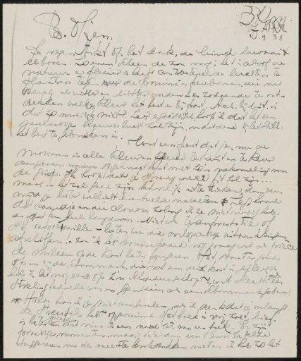 Letter to Mien Cambier van Nooten