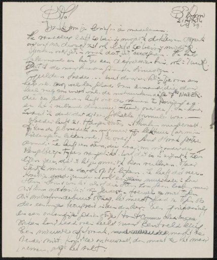 Letter to Mien Cambier van Nooten