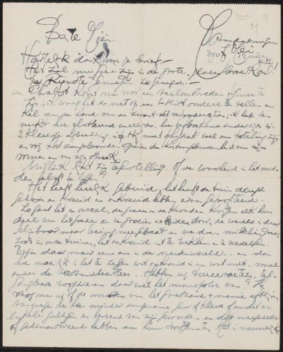 Letter to Mien Cambier van Nooten