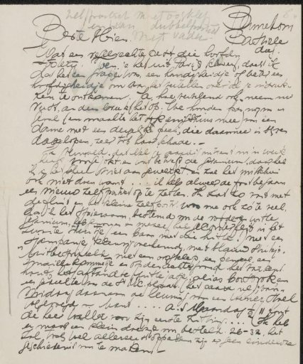 Letter to Mien Cambier van Nooten