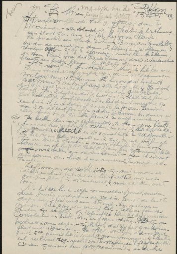 Letter to Mien Cambier van Nooten