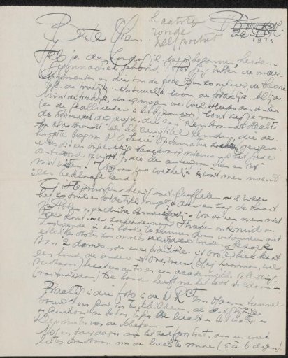 Letter to Mien Cambier van Nooten