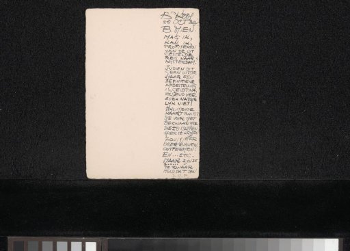 Letter to Mien Cambier van Nooten