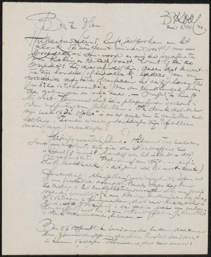 Letter to Mien Cambier van Nooten