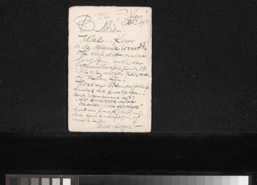 Letter to Mien Cambier van Nooten