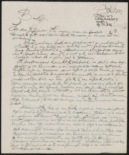 Letter to Mien Cambier van Nooten