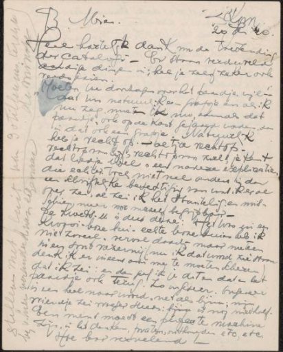 Letter to Mien Cambier van Nooten