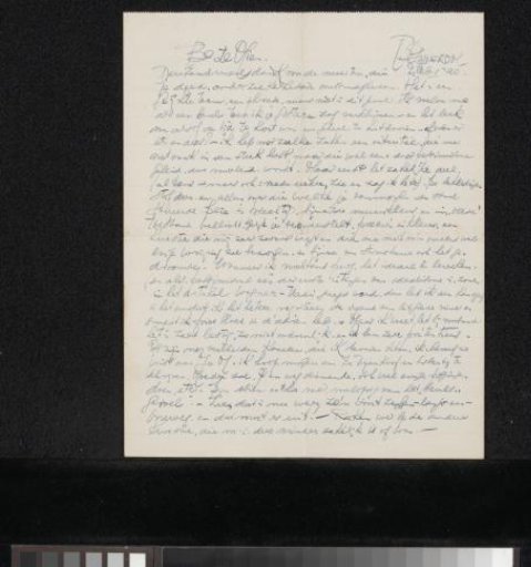 Letter to Mien Cambier van Nooten
