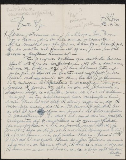 Letter to Mien Cambier van Nooten