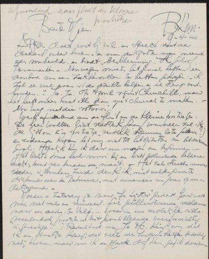 Letter to Mien Cambier van Nooten