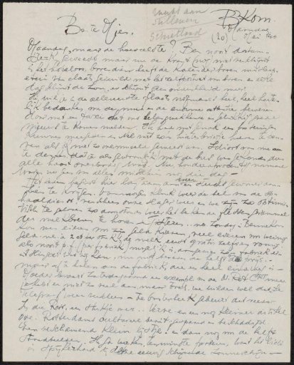 Letter to Mien Cambier van Nooten