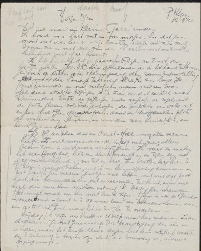 Letter to Mien Cambier van Nooten