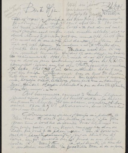 Letter to Mien Cambier van Nooten