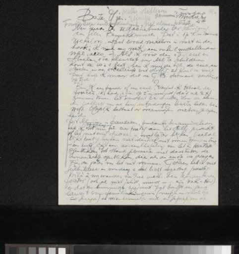 Letter to Mien Cambier van Nooten