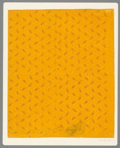 Sheet with a scattered pattern of a flower twig