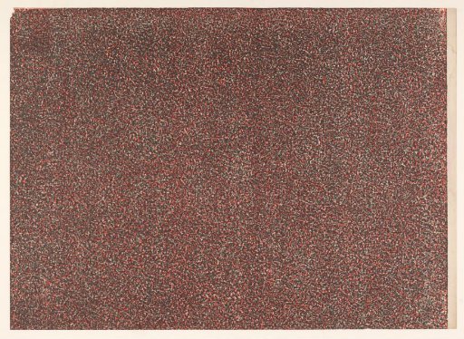 Spotted pattern in red with black