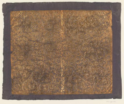 Sheet with vines with small flowers