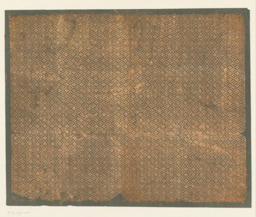 Sheet with diamond motif filled with rosette