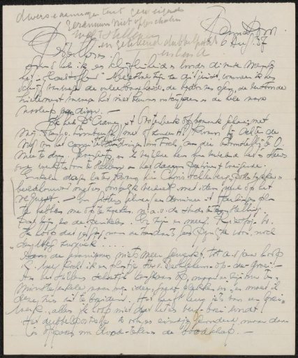 Letter to Mien Cambier van Nooten