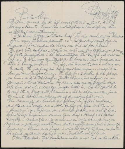 Letter to Mien Cambier van Nooten