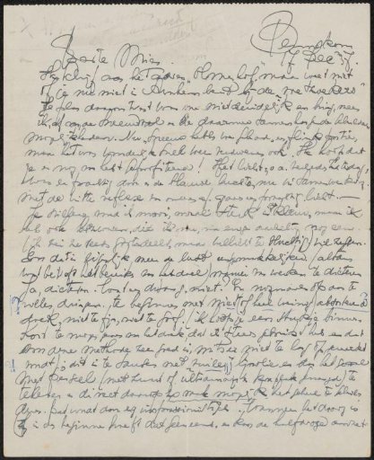 Letter to Mien Cambier van Nooten