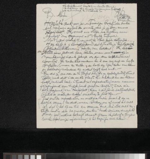 Letter to Mien Cambier van Nooten